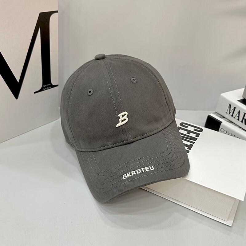 Letter B Embroidered Soft Baseball Cap One Size