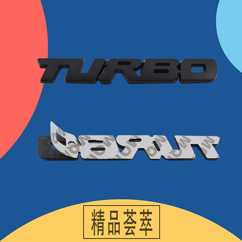 3D TURBO Metal Sticker Car Body Emblem Decal Electroplating Zinc Alloy Car Tailgate Badge Decoration Auto Accessories