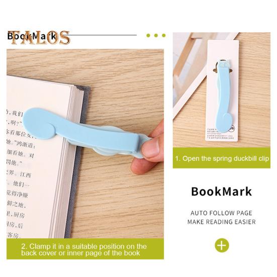 3Pcs Automatic Bookmark Clip Soft Silicone Book Clip Easy Page Marker Smart Bookmark Silicone Revolutionary Book Page Marker