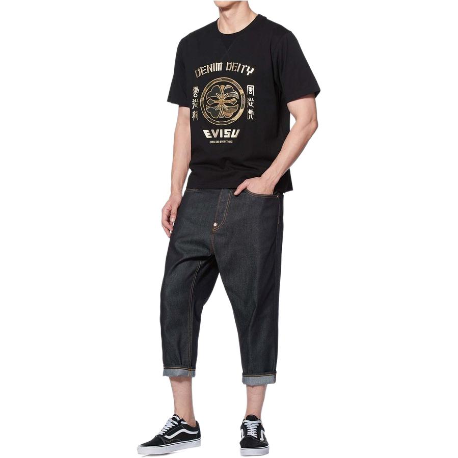 Evisu T-Shirts Men's Crew Neck Moderate Straight Fit 2ESGNM1TS565XX