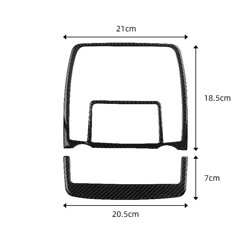 2Pcs Carbon Fiber Car Reading Light Stickers Trim Cover For BMW X5 X6 2008-2013 Car Accessories Interior
