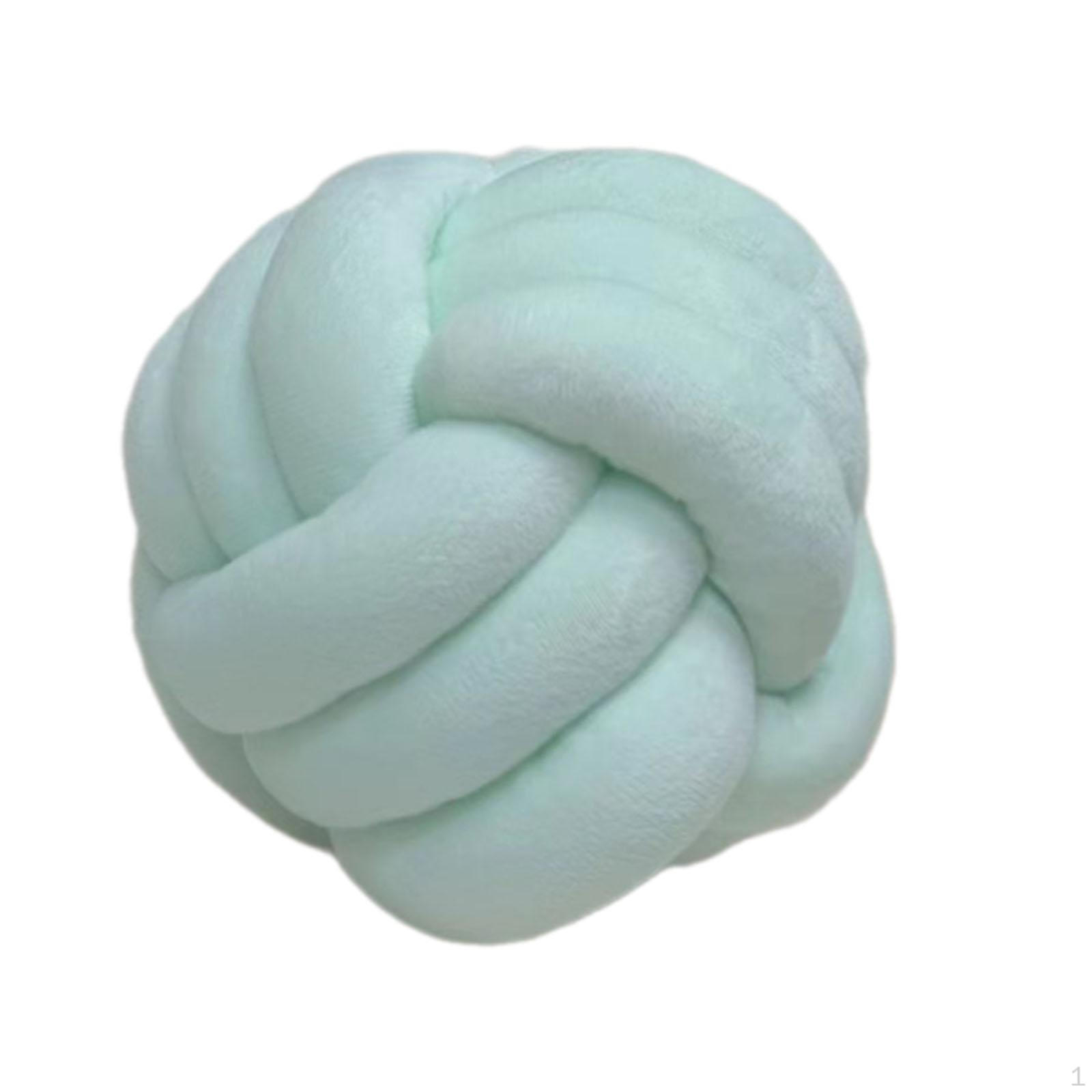 

Knot Pillow Ball Cushion Round Throw for Bedroom Sofa Home Decoration Pink Light Green