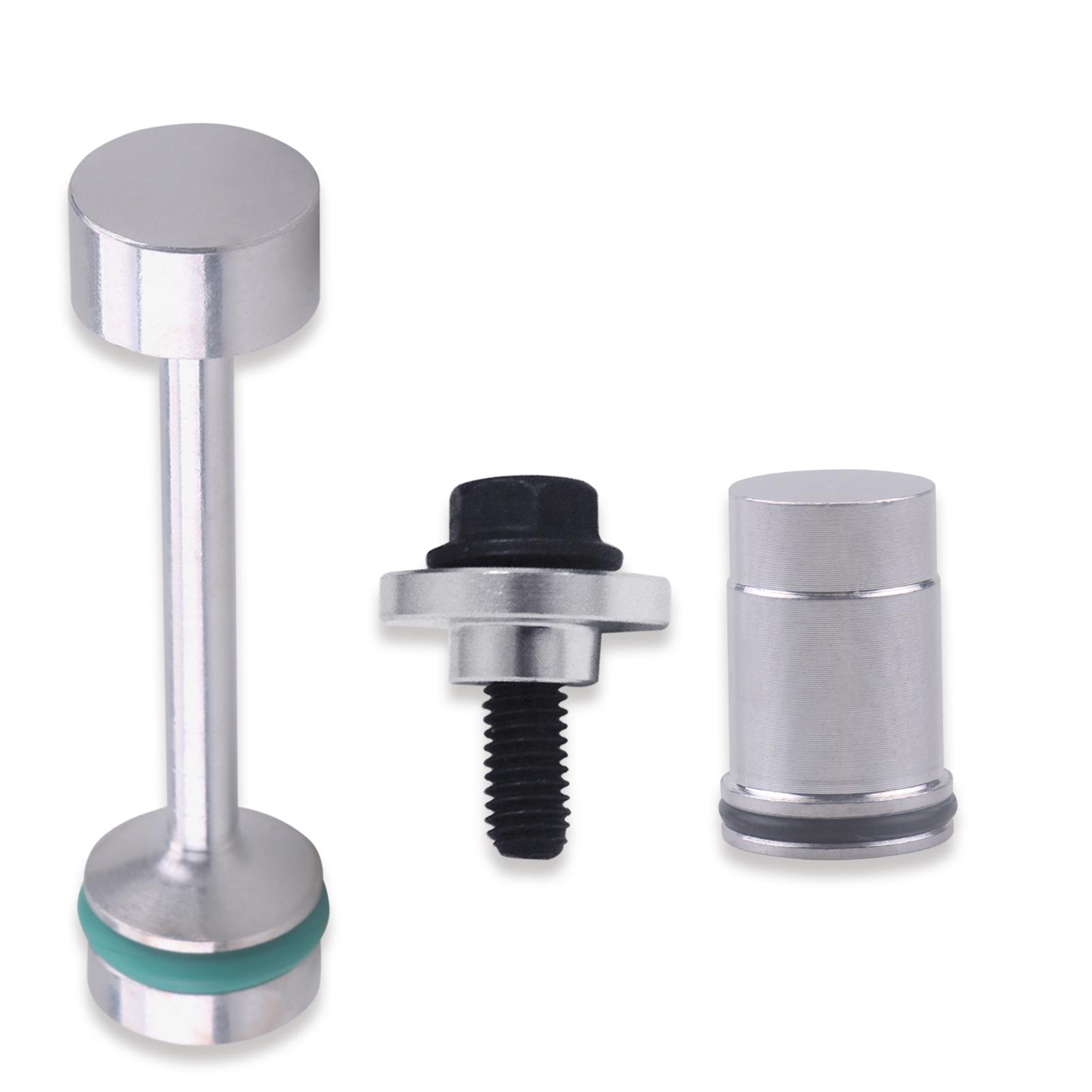 

Aluminum Oil Diverter Barbell Oil Valve Plug Drain Plug Tube Pickup Tube Hold Down Kit with 10.9 for Gen III IV LS Engines