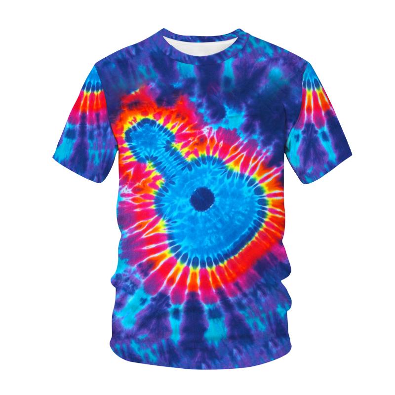 Summer Casual Men's 3D Printed T-shirt Short Sleeve Round Neck Fashion Natural T-shirt Men's T-shirts Tops