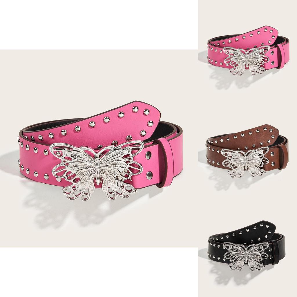 Slimming Belt Stylish Butterfly Buckle Wide Waist Belt For Jeans Womens