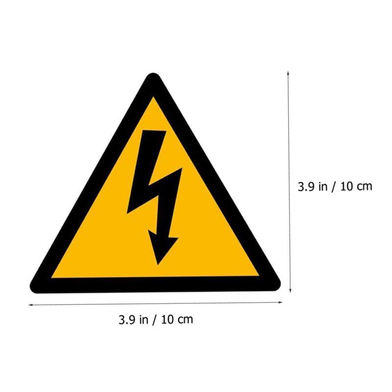 2026+ 80 Sheets Labels Electric Fence Sign Label Stickers Warning Label for Safety Electric Shocks Safety Warning Sticker