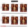 2pcs 2D flat printing St.Patrick's Day Curtain Bright orange and yellow autumn leaves 100% Polyester Without Electricity Family