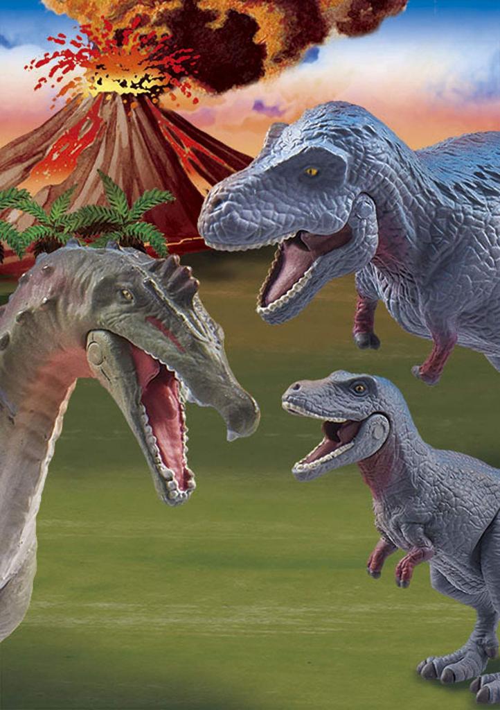 TAKARA TOMY Fierce Carnivorous Dinosaur Rival Set W220 x H140 x Animal Dinosaur Realistic Moving Figure Toy Ages 3 and up Passes Toy Safety Standards