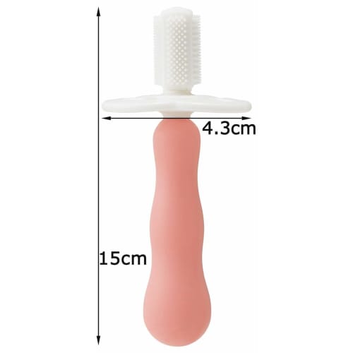 Skater Baby Silicone Toothbrush, 9.6cm, Pink, TBSL1