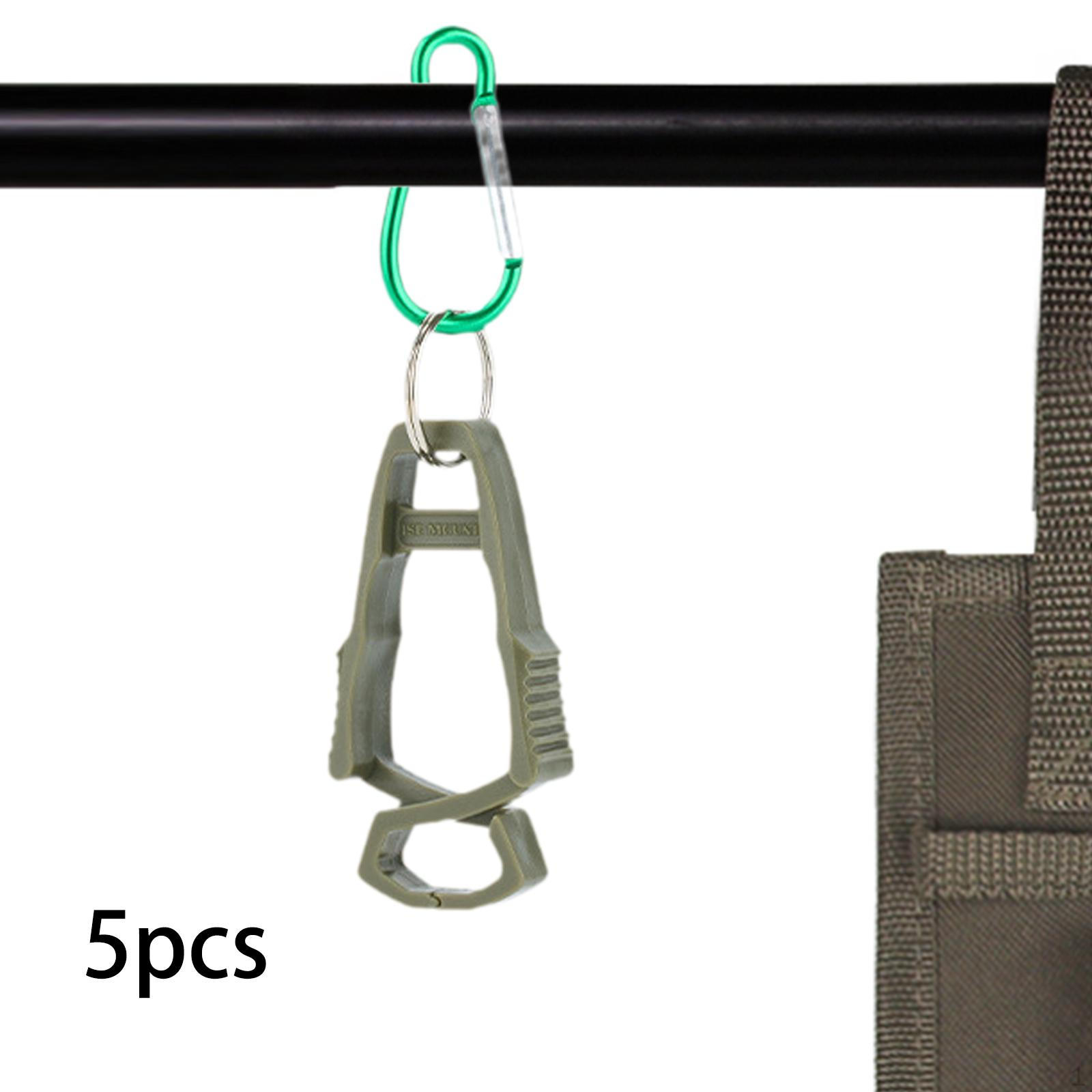 

5 шт. наружный зажим для перчаток многоцелевой крючок зажим вешалка анти падение для строительства