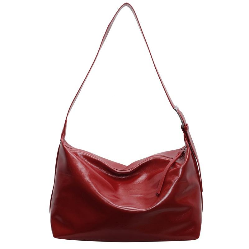 Daily bag soft collapse simple shoulder bag large bag new bag women's large capacity messenger bag tide