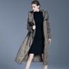 European station down jacket women's long knee winter new loose solid color versatile thickened warm jacket