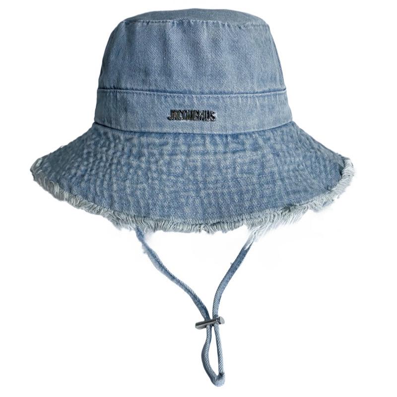 HyunA Fur-Edged Washed Cotton Fisherman Bucket Hat for Women - Trendy, Stylish Sun Hat for Shopping & Travel