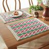 Nordic cotton and linen table flag modern simple light luxury high-end dining table mat festival tableware mat woven color matching spot