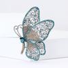 Luxury Rhinestone Butterfly Brooches for Women Unisex Pearl Insect Pins Event Party Gift Backpack Decoration Clothes Accessories