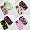 Cover for Samsung Galaxy S22 S21 S20 FE Ultra Plus A35 A36 A55 A37 A33 A34 A57 Coque Phone Case Pink Star Dark Red Heart Love