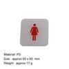 Male and Female Toilet Signage Sign Restroom Label WC Door Signs Men Women Bathroom Indicator for Mall Shops Cafe Home House