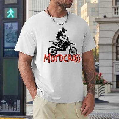 Motocross For Sale Top Tee Hipster T-shirt Round Neck Motion  Funny Novelty Aactivity Competition USA Size