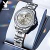 Playboy Women's Luxury Waterproof Starry Sky Quartz Watch with Diamond Accents.