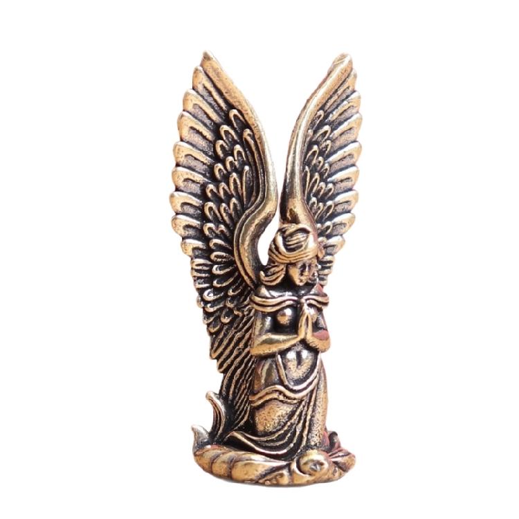 

Guarder Angel Statue,Healings Angel Figurines Metal Praying Angel Sculpture Table Ornament for Office Home Decorations 1
