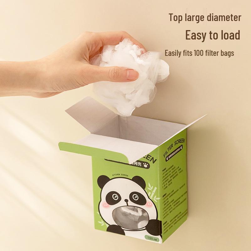 100 Disposable Kitchen Sink Filter Bags: Anti-Clogging Net for Drains & Vegetable Residue.