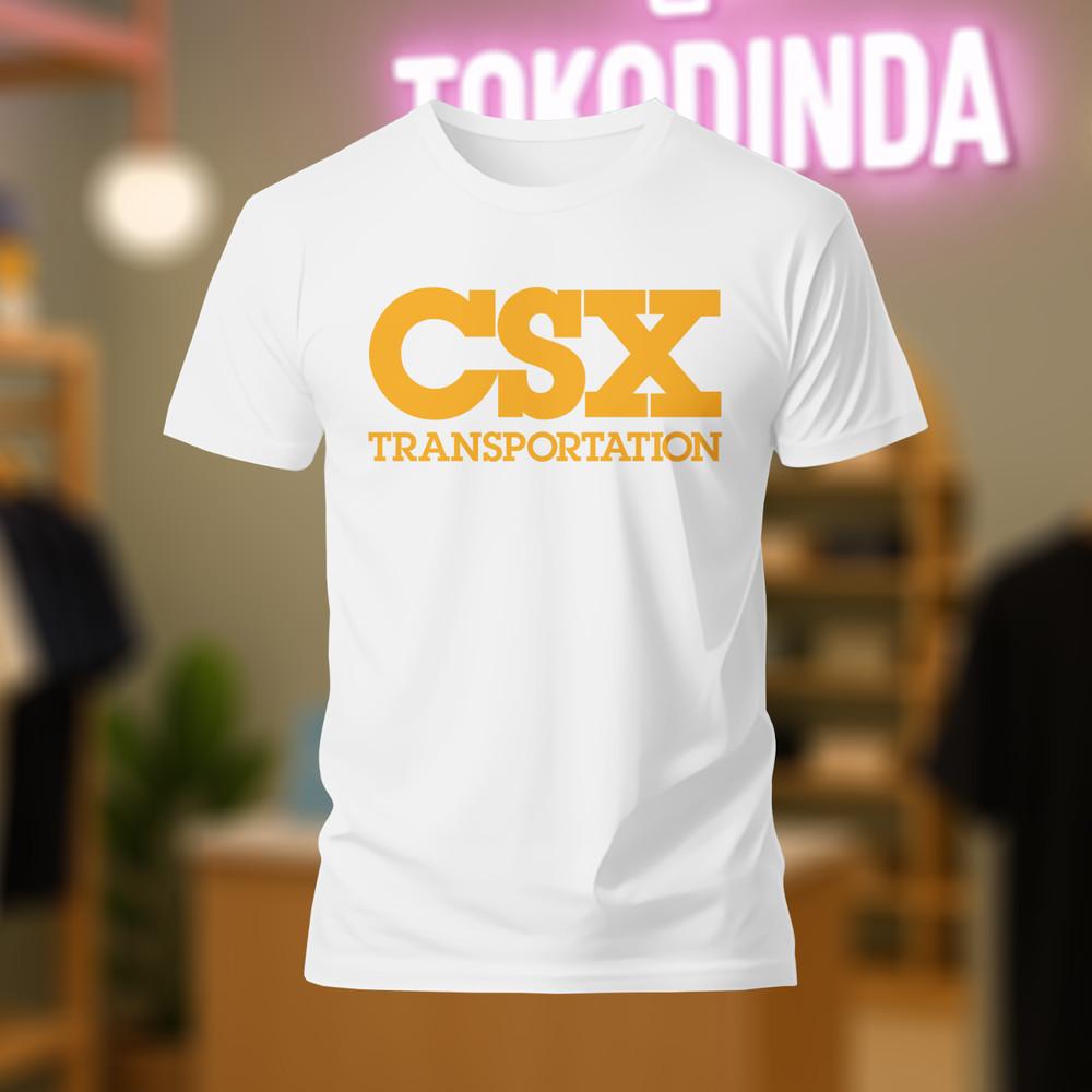 CSX Transportation Railroad logo T-Shirt Funny Made In USA S-5XL Unisex T-Shirt M