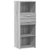 VidaXL Highboard Sonoma Grey 45x42.5x124 Cm Engineered Wood, Sideboard, Cupboard, Side Cabinet, Cabinet, 846171