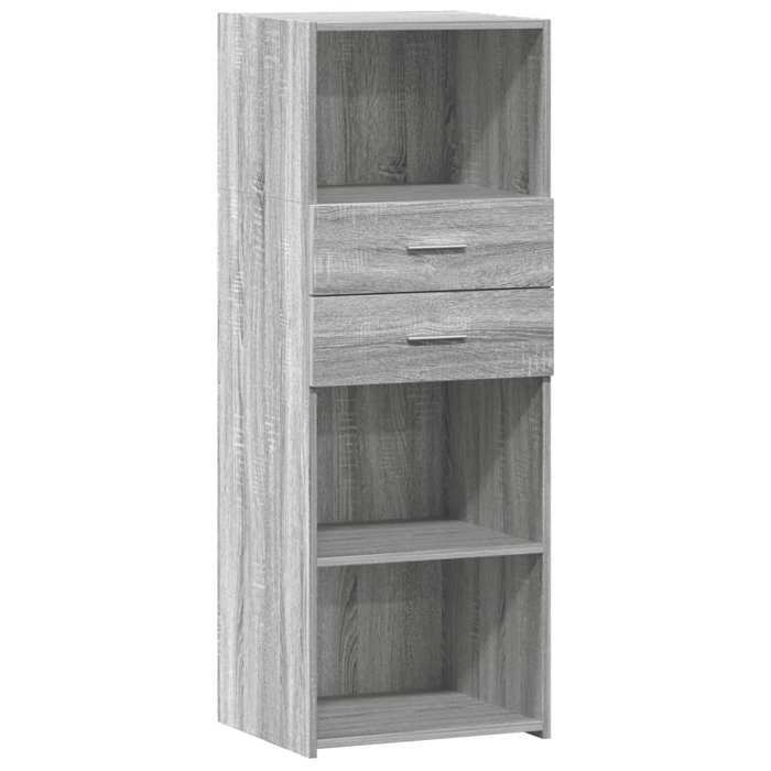VidaXL Highboard Sonoma Grey 45x42.5x124 Cm Engineered Wood, Sideboard, Cupboard, Side Cabinet, Cabinet, 846171