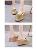 Women's 2019 Korean-Style Summer Platform Wedge Sandals - Thick Sole One-Strap Slippers