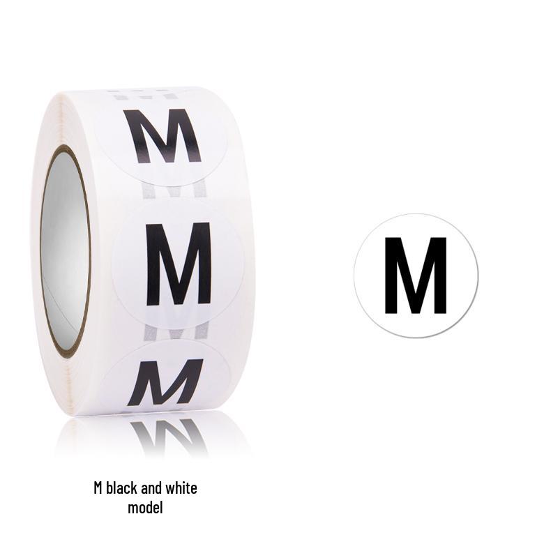 Self-Adhesive Round Size Stickers for Apparel & Footwear
