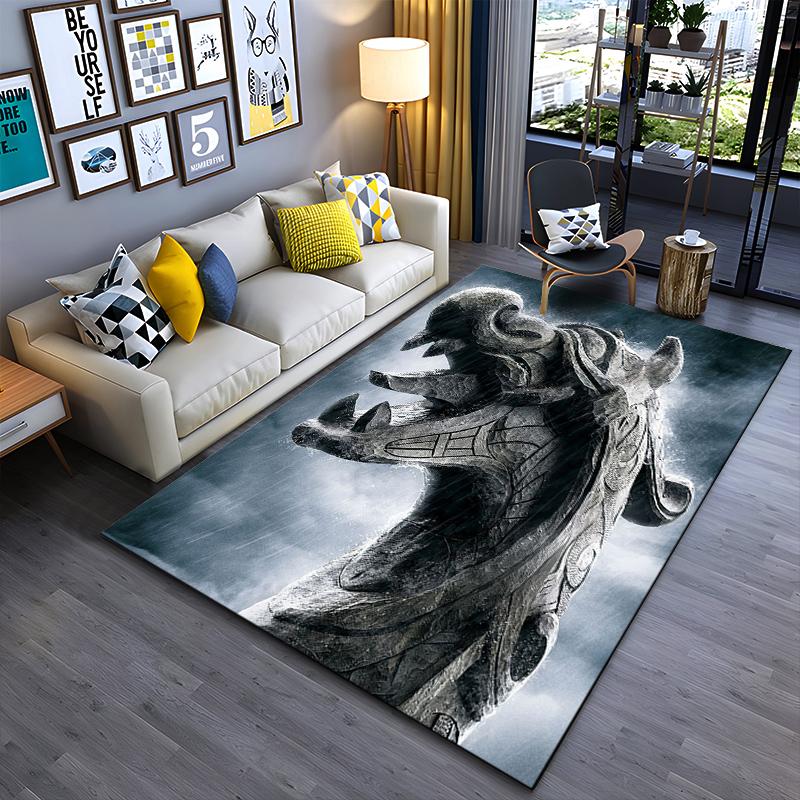 

Gray Dragon Sculpture Rug Suitable for use as an anti-slip game mat for living room and bedroom sofas 40x60cm( 15x23in )