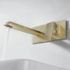 Brushed Gold Basin Faucet Concealed Bathroom Sink Faucet In-Wall Basin Spout Mixer Tap Set Combination Blanoir Solid Brass Tap