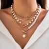 Baroque Pearl Necklace: Creative Irregular Chain for Women's Style.