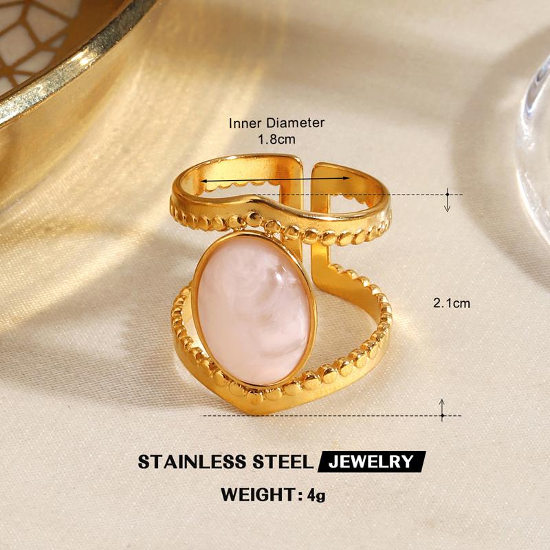 Stainless Steel Geometric Open Ring for Women Delicate Irregular Leaf Heart Wing Spiral Ring Casual Retro Versatile Jewelry Gift
