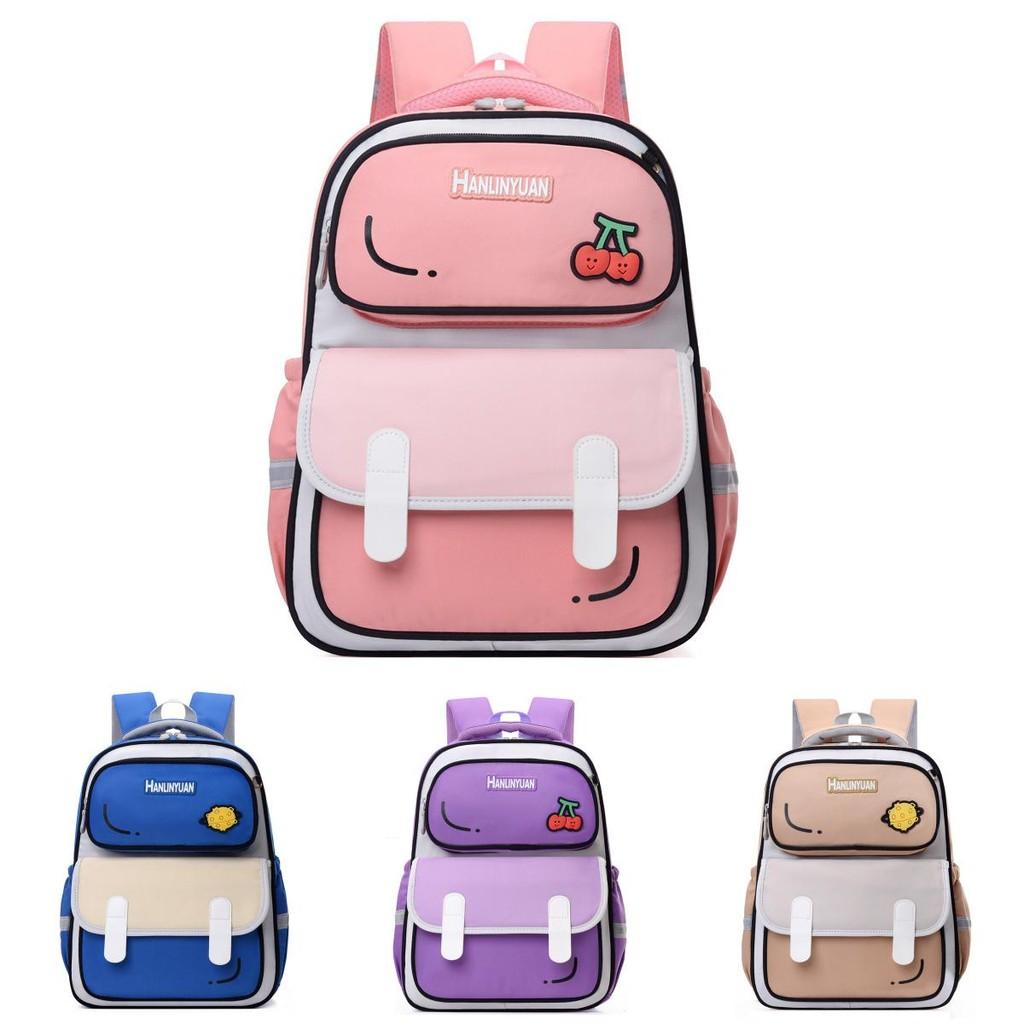 Large Capacity Casual School Backpack For Kids With Fun Cartoon Patterns
