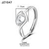 Tingxiang Versatile DIY S925 Sterling Silver Openable Ring Blanks - Multiple Styles