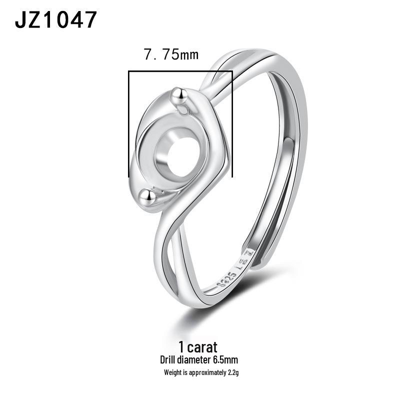 Tingxiang Versatile DIY S925 Sterling Silver Openable Ring Blanks - Multiple Styles