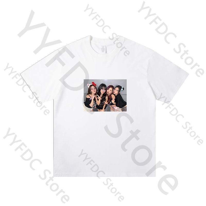 KISS OF LIFE T Shirt Kpop JULIE NATTY BELLE HANEUL Print Tshirt Women Unisex Summer Tee KISS OF LIFE Album Born To Be XX Clothes