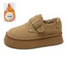 Fashion Fashionable Versatile Women Platform Thick Shoes 2025 Autumn Winter Female Casual Flat Shoes Round Toe Shallow Mouth Women Shoes