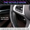 Non-Slip Sport Car Steering Cover Fit 38cm/15inch Carbon Fiber Steering Wheel Booster Cover Universal Car