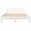Bed Frame with Headboard White 140 x 200 cm Solid Pine Wood