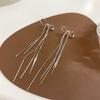 Jewellery Gift Bow Knots Cluster Earrings Tassel Silver Needles Dangle Earrings Hook Earrings Women Girl