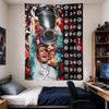 Bayern Munich goalkeeper lifts the Champions League trophy high with a fixture list running down the side, richly detailed Room Decor Accent