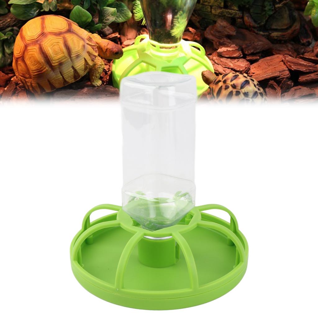 Reptile Water Bottle Automatic Feeder Waterer Dispenser with Water Bottle for Tortoise