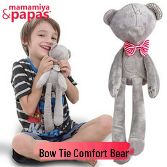 BBSKY Baby Bow Long-Legged Rabbit Large Soothing Sleep Companion Doll