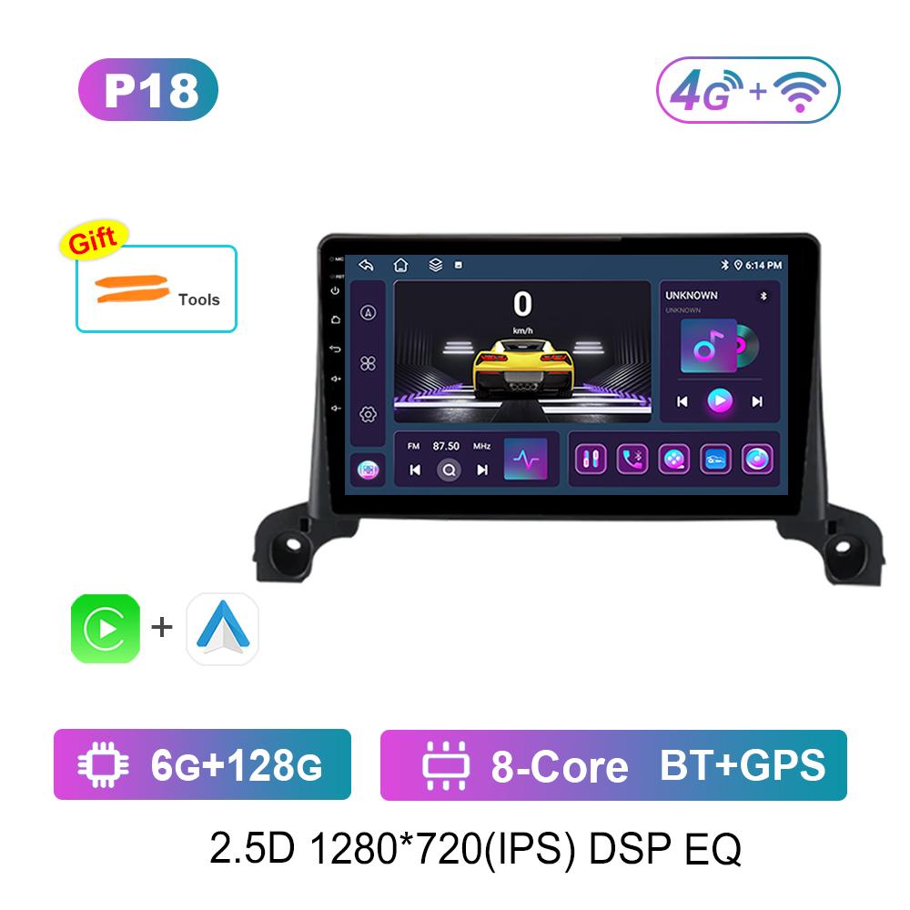 9'' DSP Stereo Android OS Touch Screen WiFi for Peugeot 5008 4008 2017 - 2019 Navigation GPS 4G Car Radio Multimedia Player BT