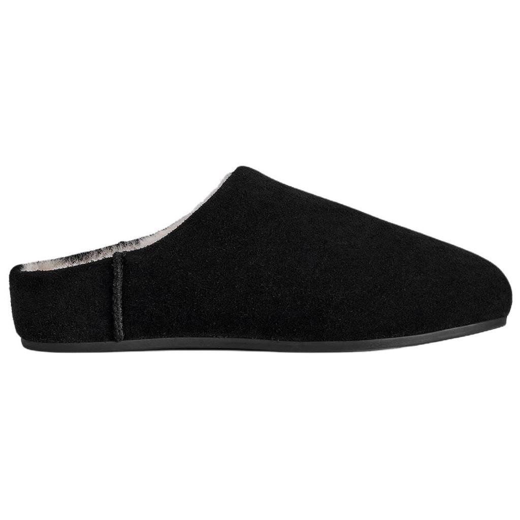 UGG Elea Papuci de damă la modă, confortabili, cu talpă de cauciuc, anti-uzură, cu degete descoperite, negri 1171390-BLK