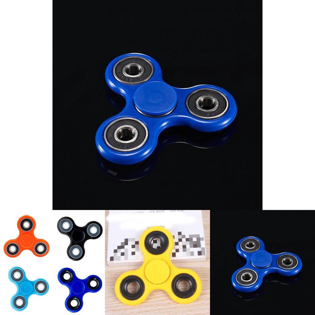 Elegant Wood Hand Spinner Tri Fidget Ceramic Ball Desk Toy For Stress Relief