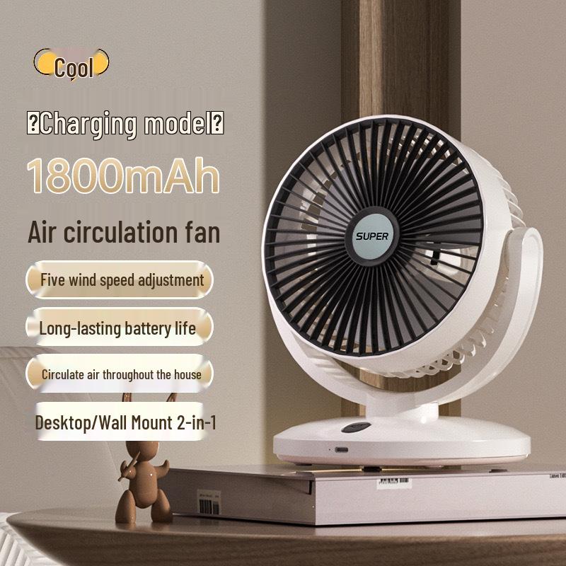

USB Charging Desktop Mini Circulating Fan for Home Plug-in Version (Non-chargeable)