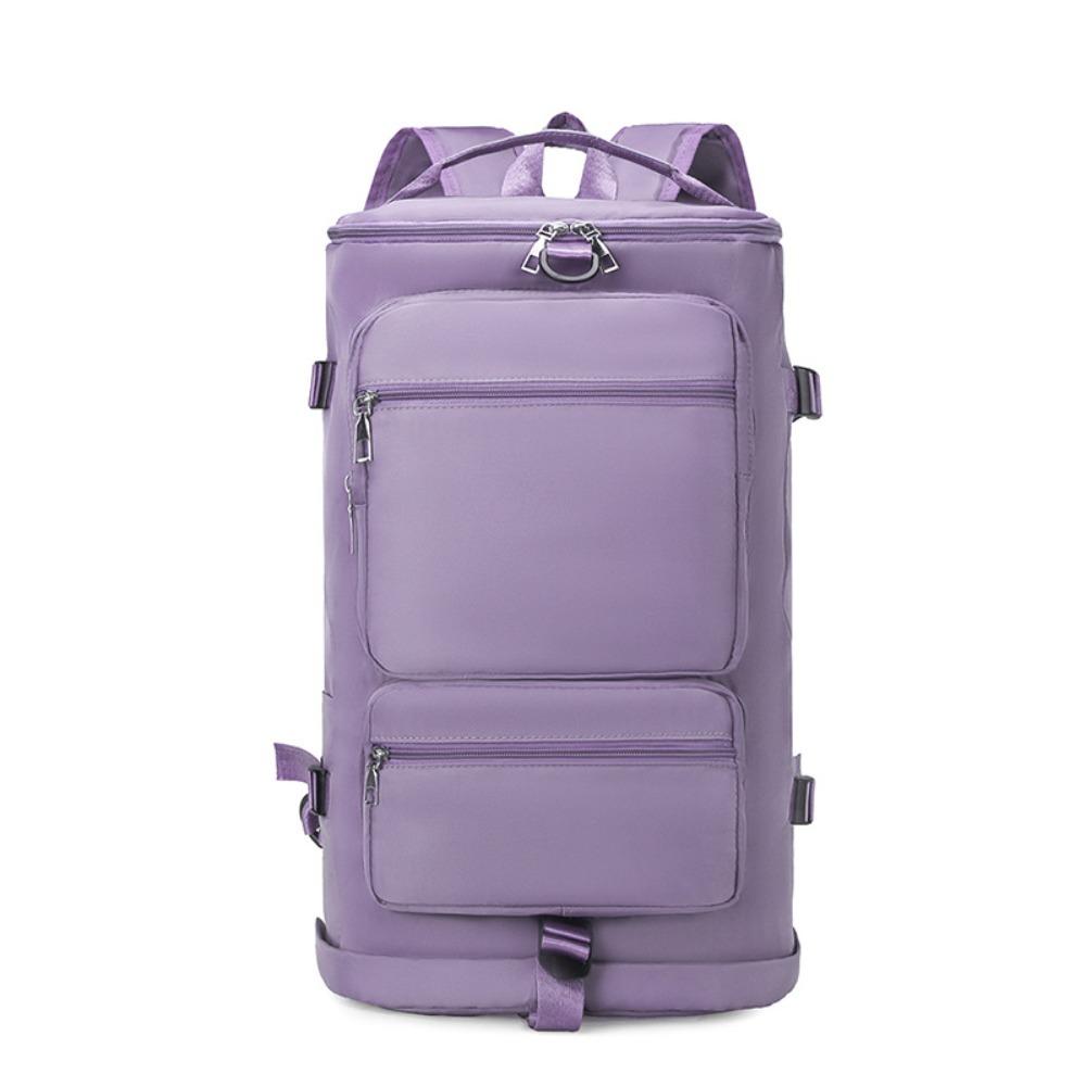 Large Capacity Women Shoulder Travel Backpack Dry Wet Separation Zipper Sports Yoga Luggage Bags with Shoe Compartment